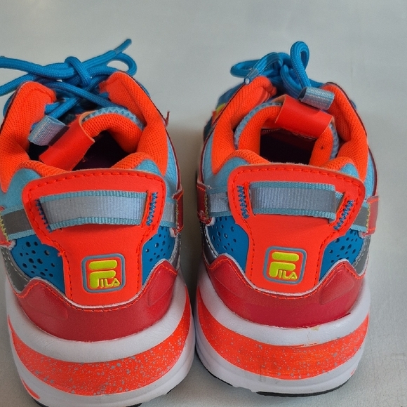 HOLIDAY SALE Fila Ray Racer Aqua Fiery Corral Sneakers - Picture 5 of 11